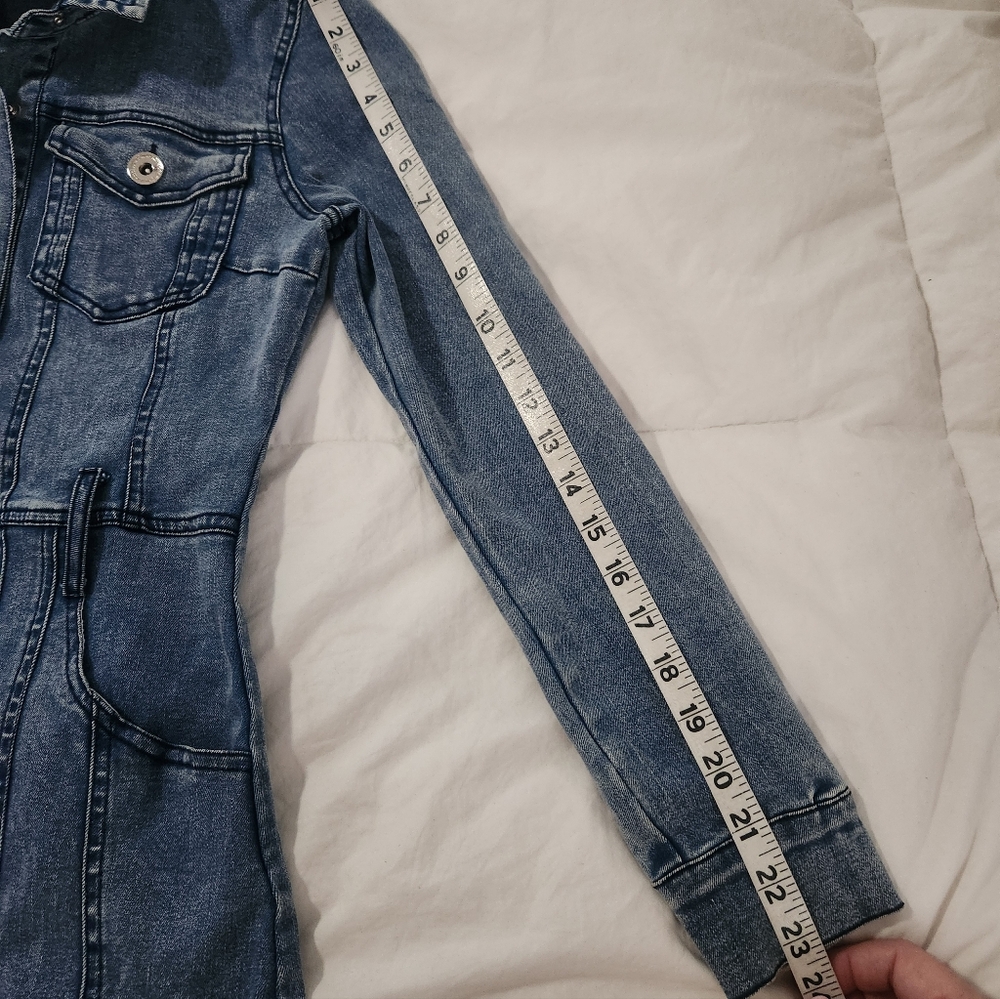 maniere de voir Jean dress Size 4 Denim Cotton Stretch Pockets - Picture 11 of 11